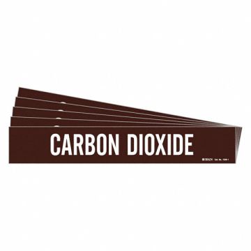 Pipe Marker White Carbon Dioxide PK5