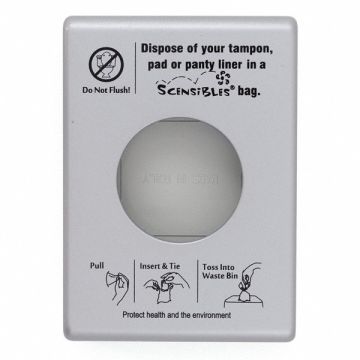 Sanitary Disposal Bag Dispenser 5-1/4 H