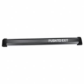 Push to Exit Bar Black Width 48 In.