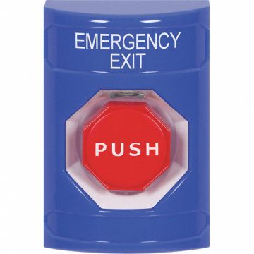 Emergency Exit Push Button Key-To-Reset