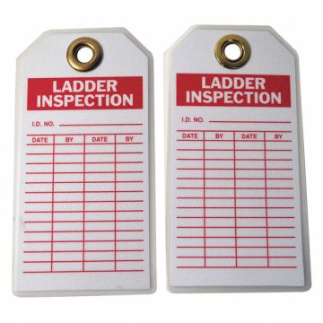 Lad Inspection Tag 5-3/4 x 3 In Brs PK10