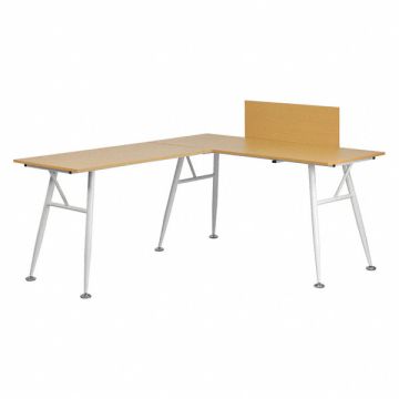 Office Desk Overall 89-1/2 W White Top