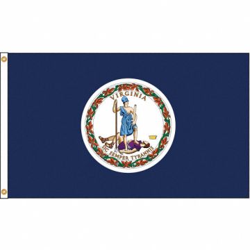 D3771 Virginia Flag 4x6 Ft Nylon