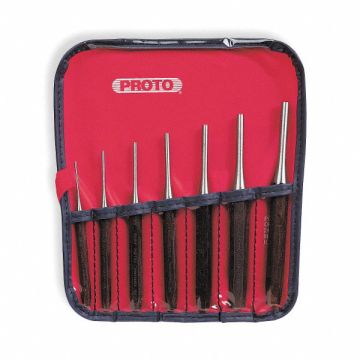 Drive Pin Punch Set 7 Pieces Steel