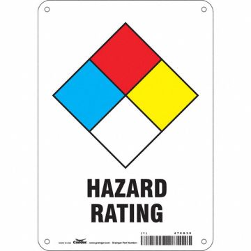 Safety Sign 7 Wx10 H 0.032 Alum.