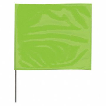 Marking Flag 15  Glo Lime PVC PK100