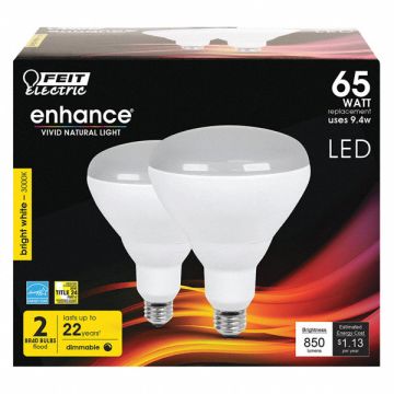LED Bulb 850 lm 9.4W 120VAC 6-3/8 L