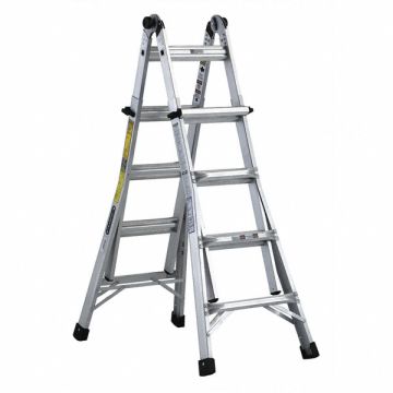 Multipurpose Ladder Aluminum 300lb 17ft.