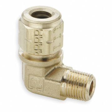 Elbow 90 Brass CompxM 1/4In PK10