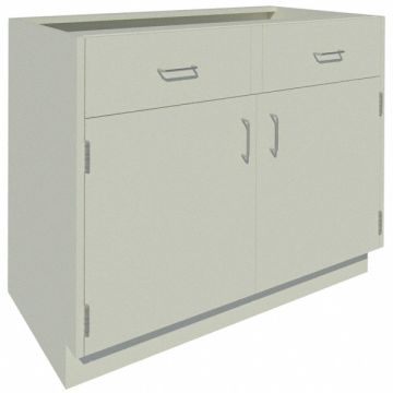 Base Cabinet 35-1/8 H Pearl White