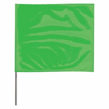 Marking Flag 21  Glo Green PVC PK100