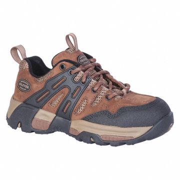 Hiker Shoe 8-1/2 M Brown Steel PR