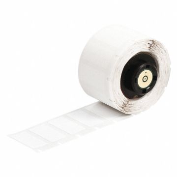Label White Polyester 2 in W