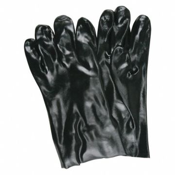 Chemical Gloves L 10 in L Smooth PVC PR