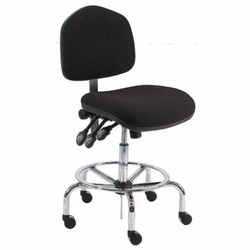 Task Chair Fabric Black 22 to 30