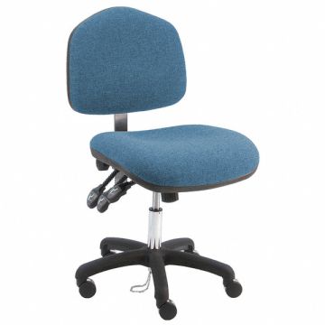 Task Chair Fabric Blue 17 to 22 Seat Ht