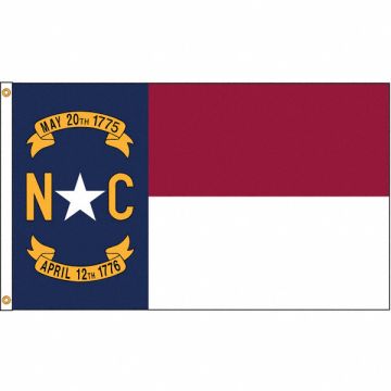D3771 North Carolina Flag 4x6 Ft Nylon