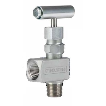 Valve, Needle, 1/2", 6000 psi, MNPT x FNPT, RP, F316/SS316/Soft Seated, T-handle Op.
