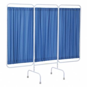 Privacy Screen 3 Panel 67inH Blue