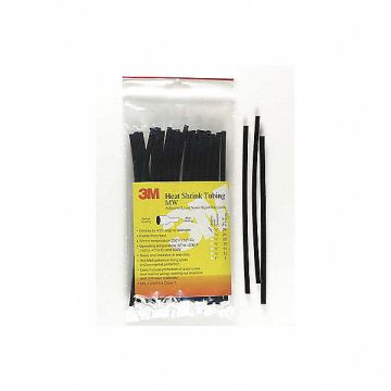 Shrink Tubing 6 in Blk 0.45 in ID PK100