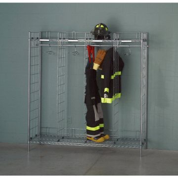 Turnout Gear Rack 2 Side 40 Compartment