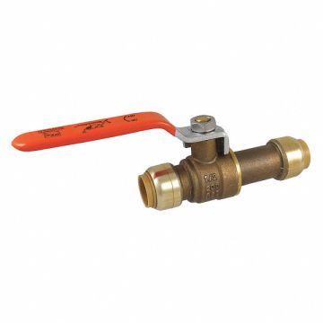 Ball Valve Brass Push-Fit 1/2 in 200 psi