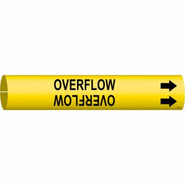 Pipe Marker Overflow 2 in H 2 in W