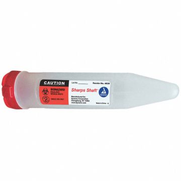 Sharps Container Single Use Tube 6 in.