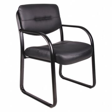 Guest Chair Black Frame Seat 18-1/2 H
