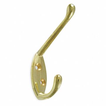 Double Point Hook 2 Ends Brass