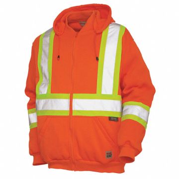 Hi-Vis Hooded Sweatshirt 3XL Orange