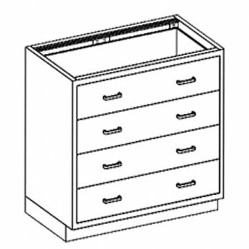 Base Cabinet (4) Equal Drawers