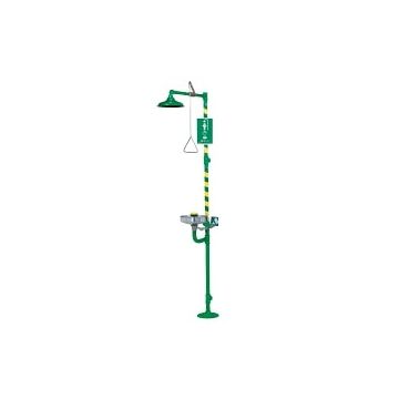 Shower & Eyewash, Combination ,SS Bowl, Hand And Foot Operated (Sp220),CRP Coating