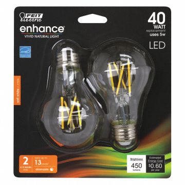 LED Bulb 450 lm 5W 120VAC 4 L