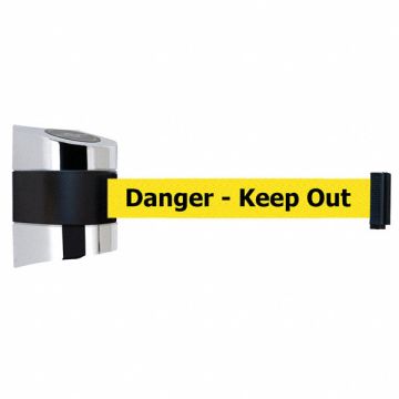 D0115 Belt Barrier Chrome Belt Color Yellow