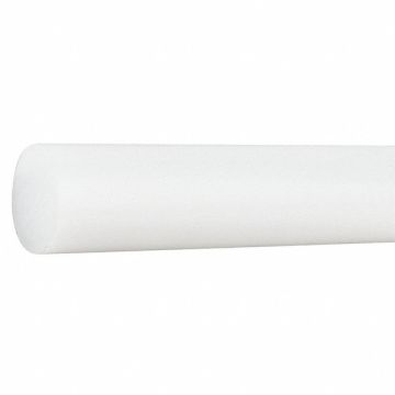 PlasticRod HDPE 1 1/2 Dia 4ftL Off-White