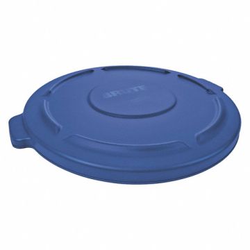 D1935 Trash Can Top Flat Snap-On Closure Blue