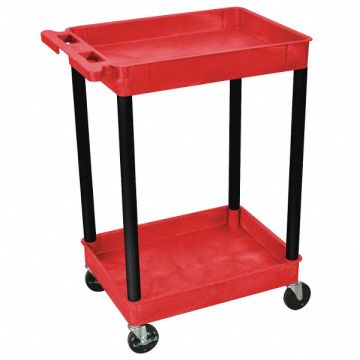 Utility Cart 300 lb Cap. PE 2 Shelves