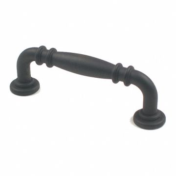 Double Knuckle Pull Handle Brown Zinc