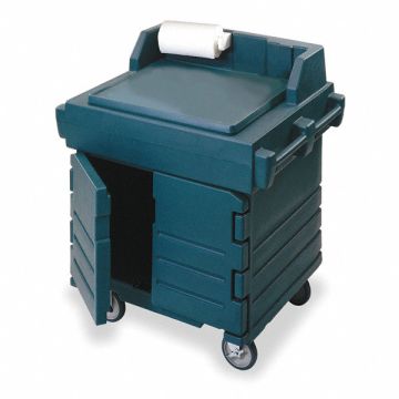 Workstation Poly Green 46x42 1/2x47 In