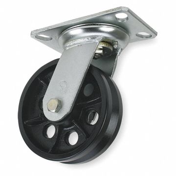 V-Groove Track-Wheel Plate Caster Swivel