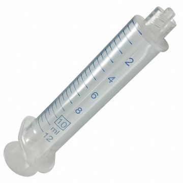 Syringe 10mL Luer Slip Plastic PK100