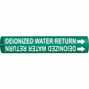 Pipe Marker Deionized Water Return