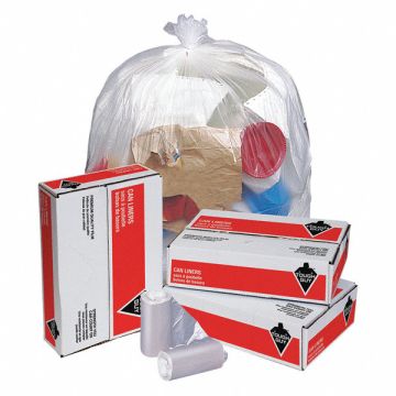Trash Bags 33 gal Clear PK250