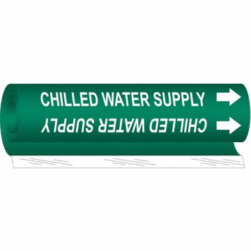 Pipe Mrkr Chilld Water Spply 5in H 8in W
