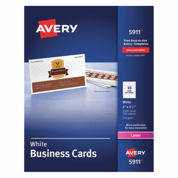 Laser Business Cards 2x3.5 PK2500