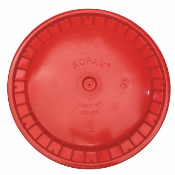 Plastic Pail Lid Red HDPE