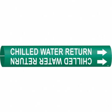 Pipe Mrkr Chilld Water Retrn 2in H 2in W
