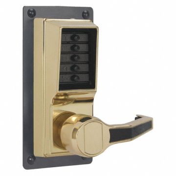 Push Button Lockset 1000 Bright Brass