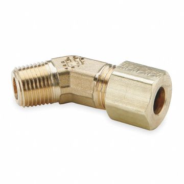 Elbow 45 Brass CompxM 1/4In PK10